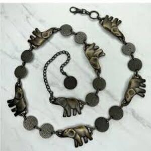 Calypso St Barth  Elephant Charm Belt Accents One Size